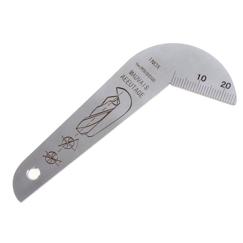 Smgda Drill Bit Gauge, 118 Degree Angle Drill Sharping Tools,