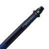 Mitsubishi Pencil SXE340038T.9 Tri-Color Ballpoint Pen, Jetstream 0.38 Transparent Navy