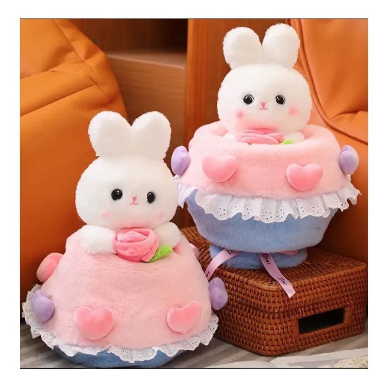 Ramo De Peluche Conejo Muñeca Regalo Del Día De San
