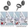 150Pcs Grey Screw Caps Hinged Plastic Screw Cover Caps for