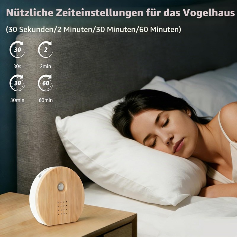 Bird Chirping Motion Sensor Box, Birdsong, Natural Sounds Box with