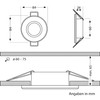 ledscom.de ERID Bathroom Ceiling Mounting Frame for Wet Rooms, IP44,