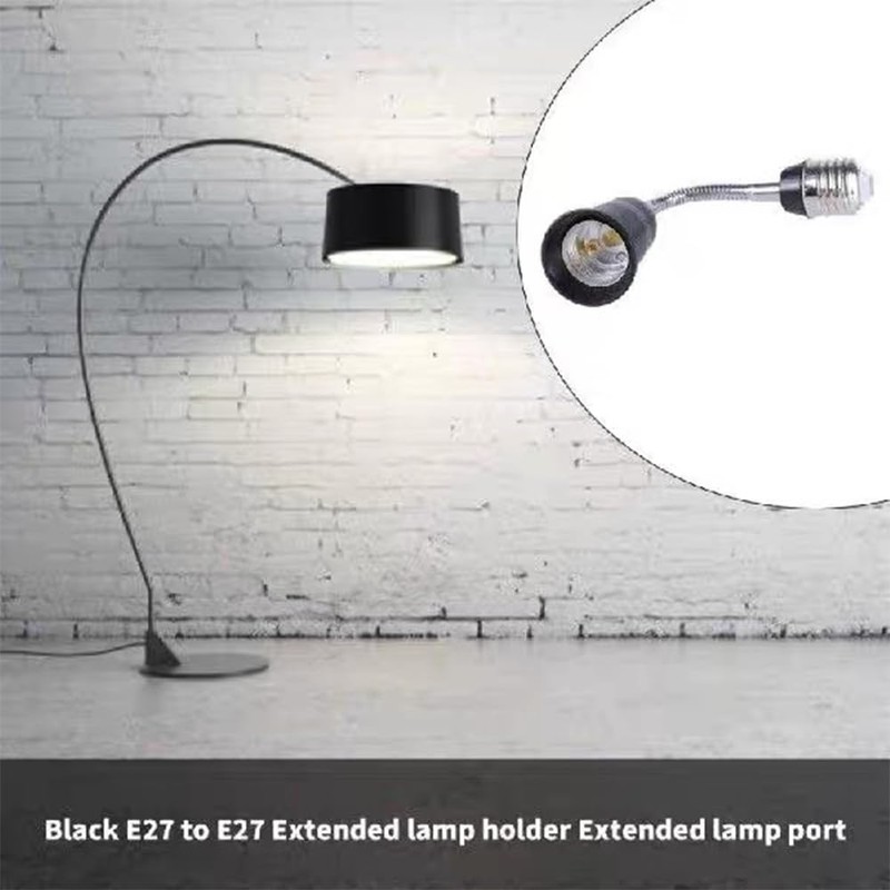 E26/E27 Light Socket Extender Adapter, 25cm/9.8 inch Light Bulb Extension,E26