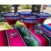 Mexican Hand Blown Glass – Set of 4 Hand Blown