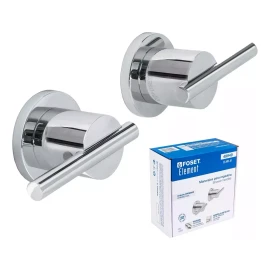 Foset Caja Con 2 Manerales Acabado Cromo Para Regadera, Foset