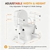 Loyoda Toilet Safety Rails for Seniors, 350 LBS Heavy Duty