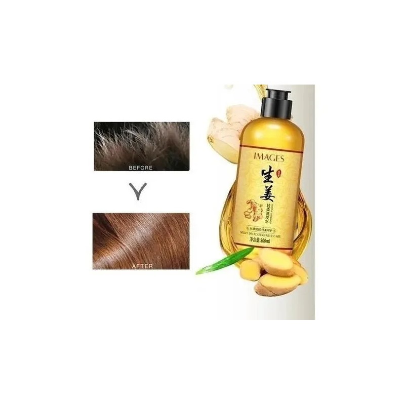 Shampoo Jengibre Reparador Anti Caida Cabello Crecimiento
