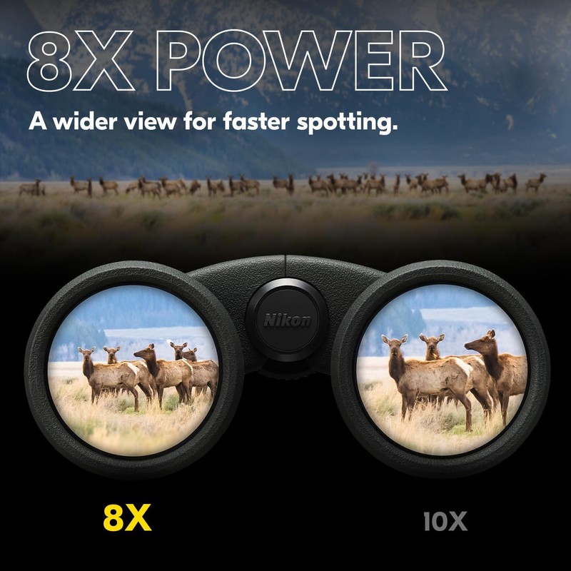 Nikon PROSTAFF P3 8x42 Binocular | Waterproof, fogproof, rubber-armored Full-Size