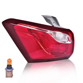 PIT66 LED Tail Light Rear Lamp Outer Compatible With Chevy Equinox 2018 2019 2020 84769836 Driver Side Left Included Bulb