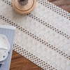 Weldomcor Macrame Table Runner Cream Beige Boho Table Runner with