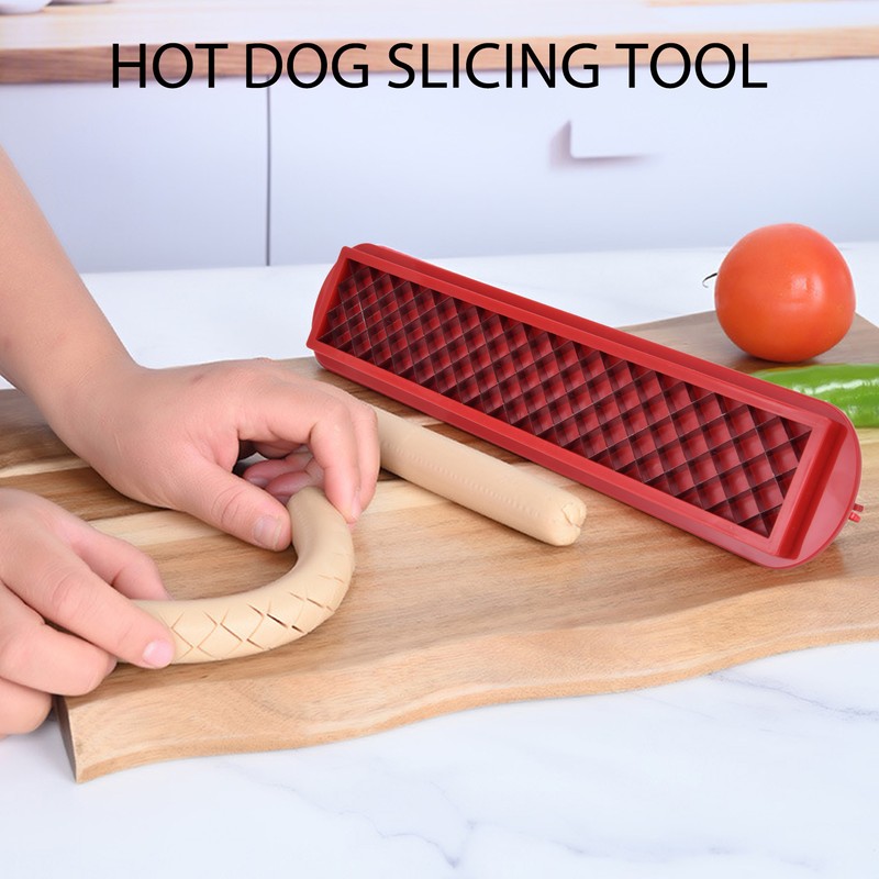 Hot Dog Cutter Ergonomic Efficient Hot Dog Slicing Tool with