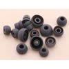 JNSA 16pcs Grey Replacement Silicone Eartips Earbuds Eargels for Beats