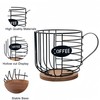 NBBENG Coffee Capsule Holder, Round Coffee Basket Decor for Kitchen