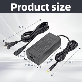 SMSZQR 15V LED Video Light Panel Adapter for GVM Great Video Maker Compatible with 520S 560AS 672S 680RS 480LS 480LSG 29W 800D 800D-RGB 40W High Beam Bi-Color LED Video Soft Light Panel XMX-6501EPT