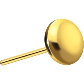 PIERCINGLINE Titanium Attachment with Push Pin Disc without Labret Stud Piercing Ear Helix Tragus Conch Choice of Colours and Sizes, Titanium