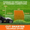 Litheli Electric Lawn Mower Cordless,Grass Cutter Machine for 1600 Sq.Ft.Lawnmower