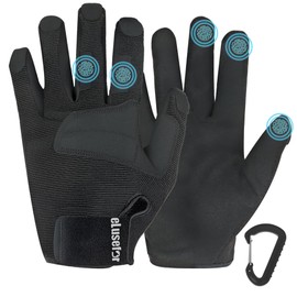 eLusefor SkinFit Precision Shooting Gloves – Wrap-Fingers Design, 360° Touchscreen Control
