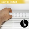 20 Pcs Hidden Channel Valance Clips for Blinds, 1-7/8Inch Clear