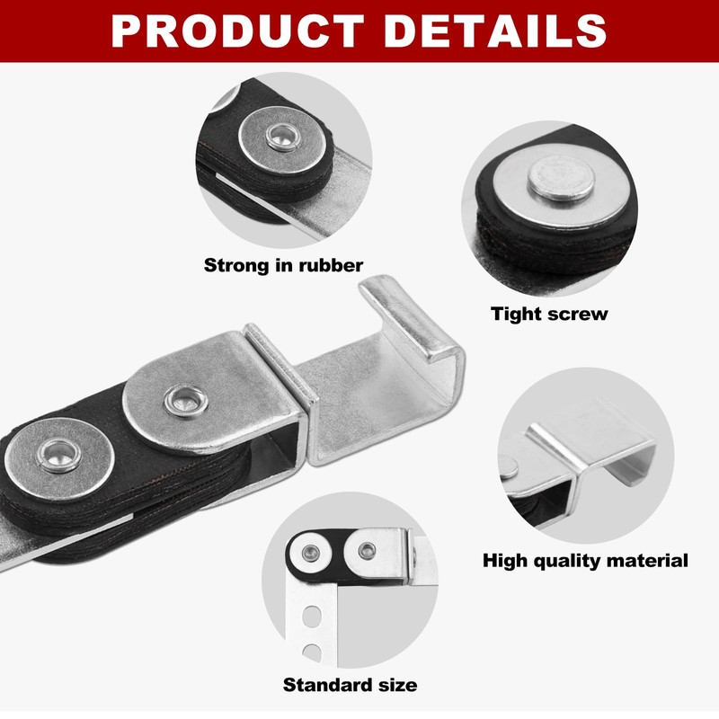 joytrace 3" Exhaust Hangers Kit 12PC - 360° Swivel Clamps