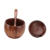 Wood Spice Jar Sugar Bowl Salt Box Seasonings Storage Container