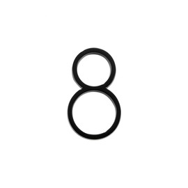 SAILANKA 5 Inch Matt Black Door Number For Modern Door Number Mailbox Patio Garden Office Hotel Room Number Sign Plaque Street Home Address Indoor Outdoor, 8