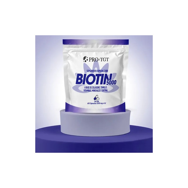 Biotina 5000 Cápsulas Bariatrica Protgt Sabor