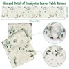 LOMOHOO Table Runners Summer Green Eucalyptus Leaves Table Runner 13x72