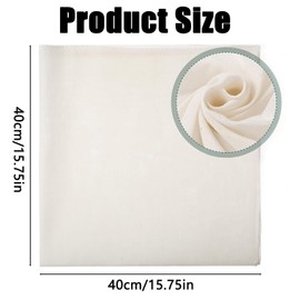 10 Pcs Muslin Cloths for Cooking, Cooking Reusable Washable 15.75 * 15.75in Cheesecloth Cheese Cloths for Straining Reusable Hemmed Cheese Cloth for Straining Liquids Baking Cheese Making
