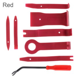ePathChina 8Pcs Car Repair Kit, Durable Car Audio Dash Door Panel Window Molding Fastener Remover Tool Kit (Red)