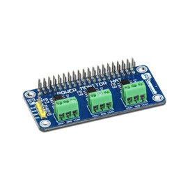 SB COMPONENTS 3-Ch Power Monitoring HAT for Raspberry pi with 3 Channel Current/Voltage/Power Monitor HAT for Raspberry Pi 4B/3B+/3B/2B/B+/A+/Zero and Zero W Raspberry Pi Power Monitoring HAT
