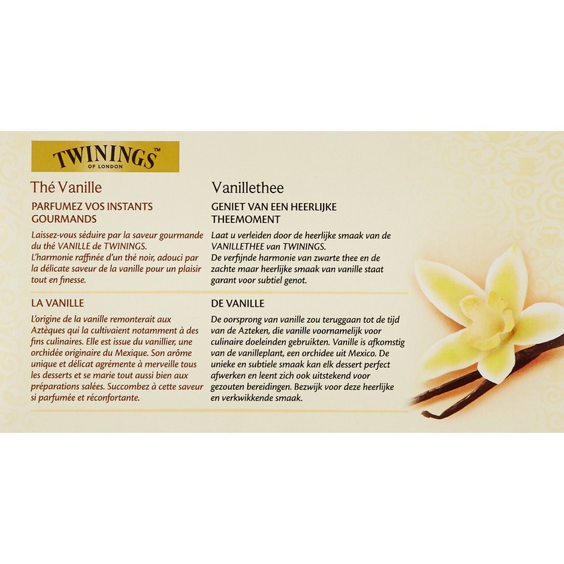 Twinings Tea Bag Vanilla 25 Bags (Vanilla)