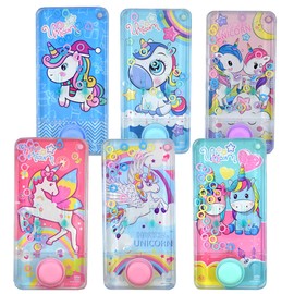 LG - Imports 3 x Puzzle Game Water Unicorn Rings Children's Water Flipper Fantasy Colourful 16 cm Party Bag