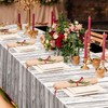 Wood Grain Tablecloth Plastic White Wooden Tablecloths Rustic Rectangular Table