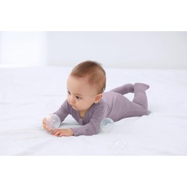 GUISBY 4-Pack Baby Boys Girls Zip-Front Sleeper Pajamas, Footed Sleep 'n Play 0-3 Months