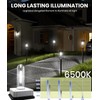 NEWMESSI 8 Pack Bright Solar Pathway Lights, IP65 Waterproof Outdoor