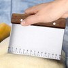 Dough Bench Scraper, Stainless Steel Dough Pastry Scraper Cutter Chopper