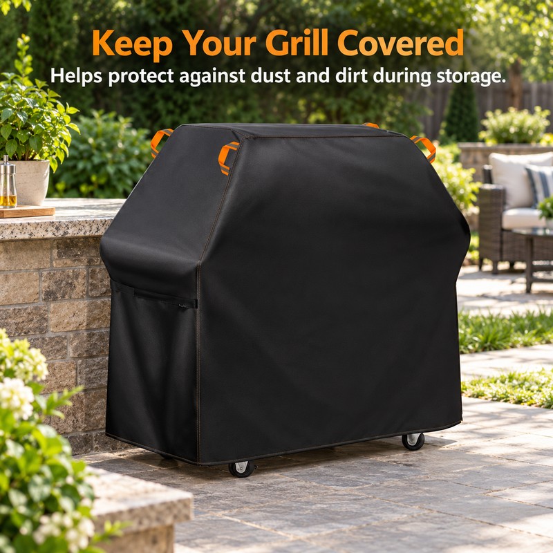BBQ Grill Cover – Waterproof Oxford Cloth for Outdoor Storage