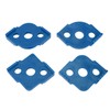 4PCS R Corner Templates Round Angle Radius Jig Routing Template