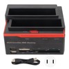 HDD Docking Station Dual Bay 480Mbps USB2.0 to SATA IDE