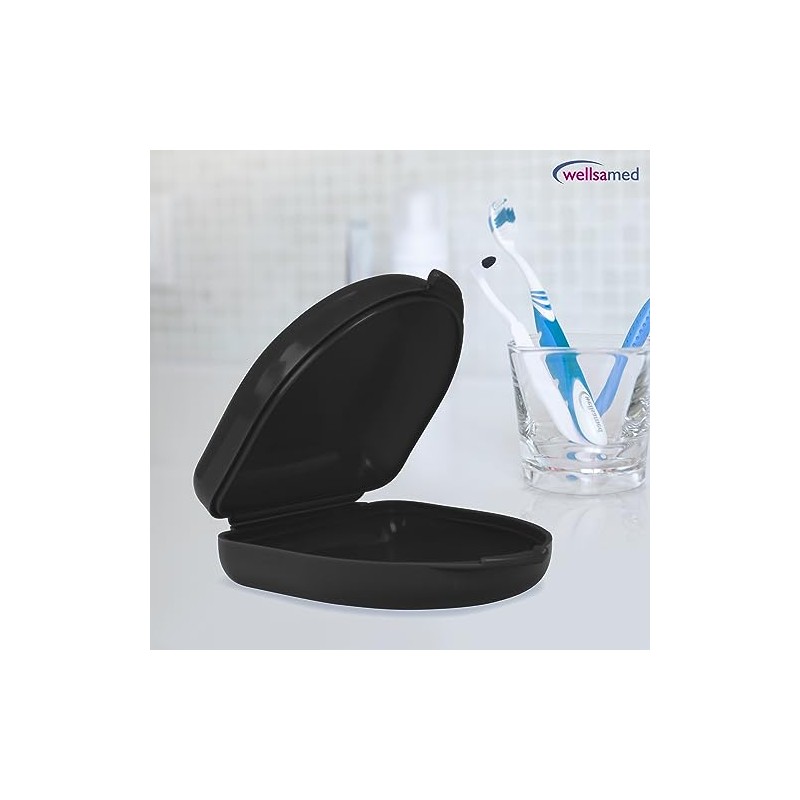 Wellsamed KFO Classic Black Rail Box for Storing Braces or
