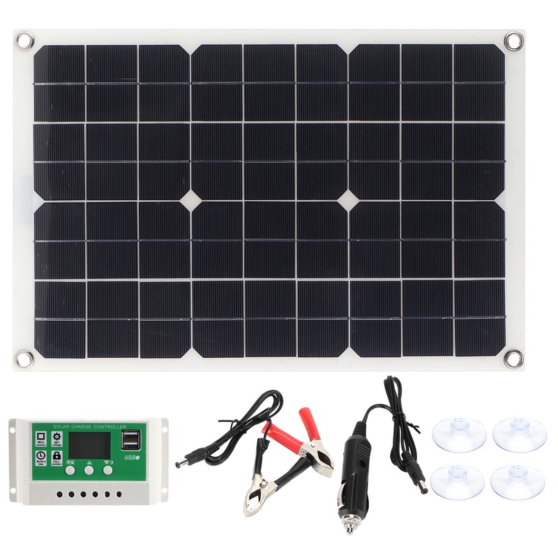 20W Solar Panel Kit Monocrystalline Photovoltaic Solar Charge Controller for