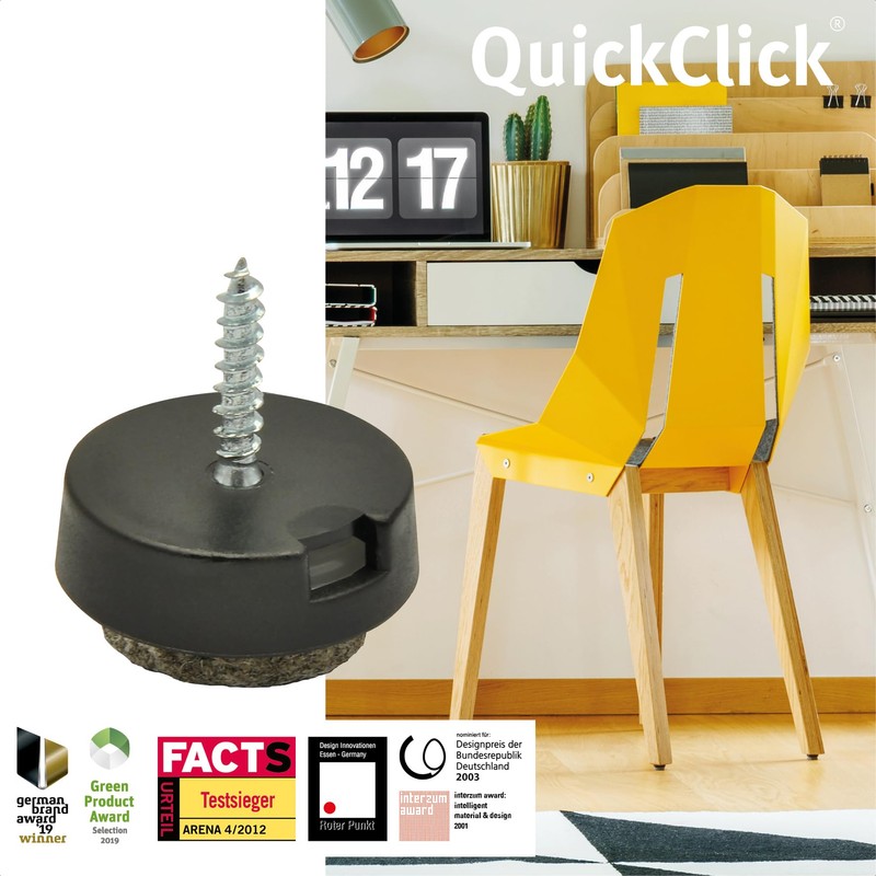 'Wagner QuickClick Glides – Set of 4 for Screwing On/Ultrasoft