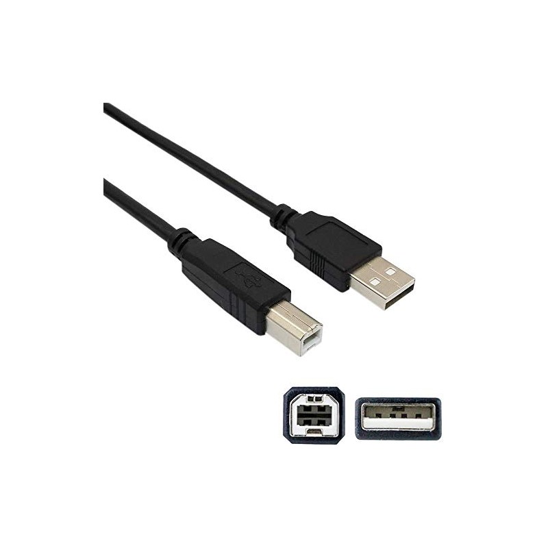 WEARE USB B MIDI Cable USB 2.0 Cord Compatible for