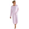 Softies Women's Ultra Soft Marshmallow Hooded Lounger, Pink, 2X/3X