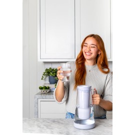 LifeStraw Home – Water Filter Pitcher, 7-Cup, Wisteria, BPA Free Designed for Everyday Protection Against Bacteria, parasites, microplastics, Lead, Mercury, PFAS, and a Variety of Chemicals