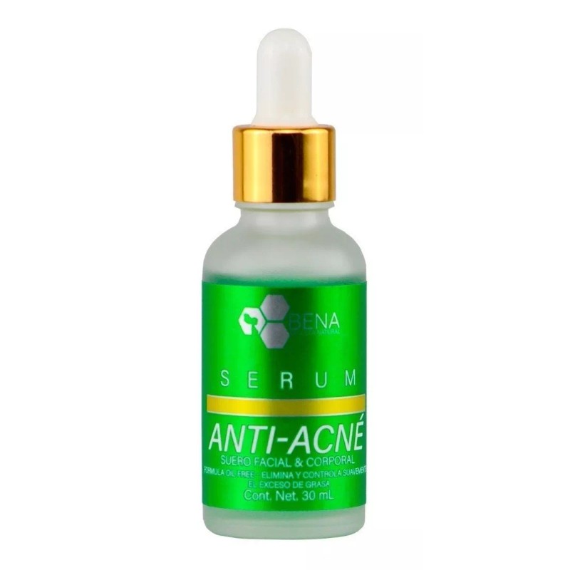 BENA Belleza natural Serum Facial Antiacne + Acido Hialuronico Piel