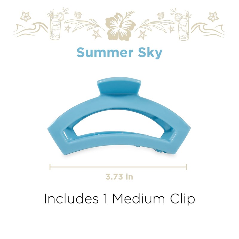 TELETIES - Open Medium Hair Clip - For Thin to