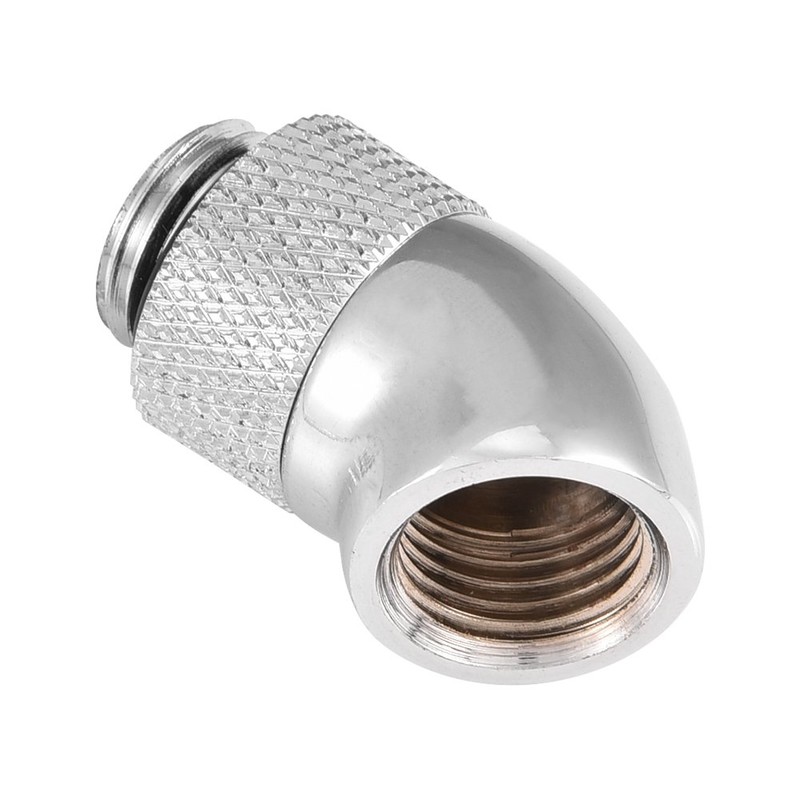 G1/4 Thread Water Cooling Fitting 45 Degree Elbow 360 Degree
