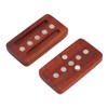 Fidget Slider Red Sandalwood Stress Relief Engraved Fingertip Fidget Slider
