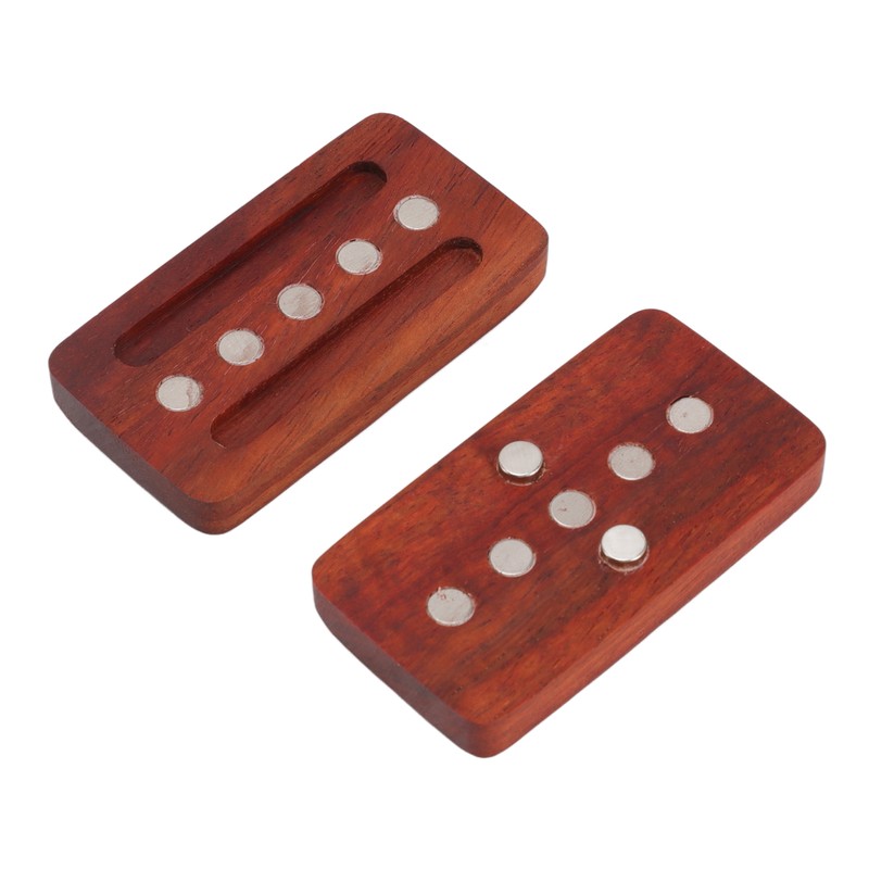 Fidget Slider Red Sandalwood Stress Relief Engraved Fingertip Fidget Slider